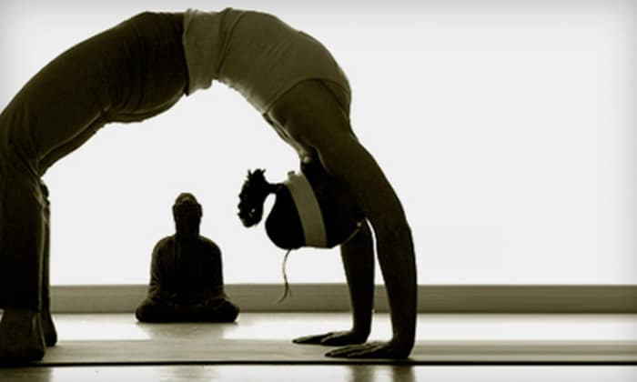 yogi doing back bend
